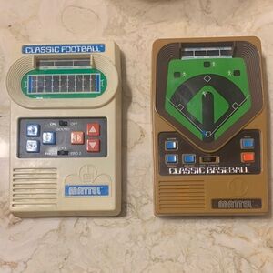 Mattel Retro Handheld Games in Cream and Brown